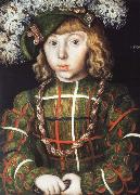 CRANACH, Lucas the Elder Portrait of Johann Friedrich the Magnanimous at the Age of Six Germany oil painting artist